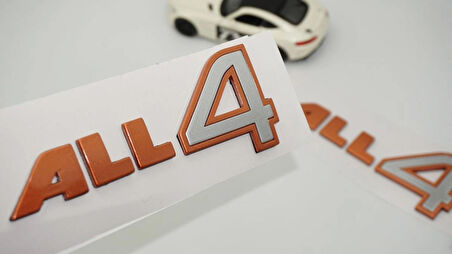 DK Tuning ALL4 Bronz Gri Kapı Yazı Logo 2 Li Set Mini Cooper İle Uyumlu