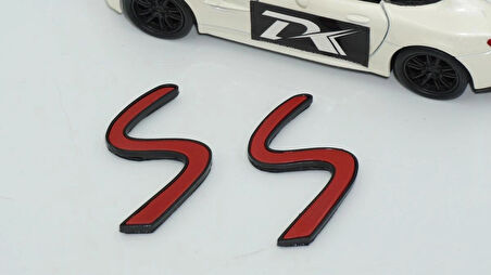 DK Tuning Mini Cooper S Çamurluk Yanı Siyah Kırmızı Logo Arma Seti