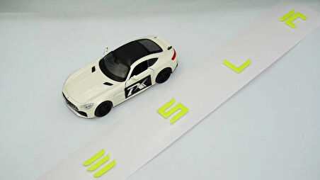 DK Tuning Tesla Model 3 Y S X Series Bagaj Fosfor Renk Uzun Yazı Logo