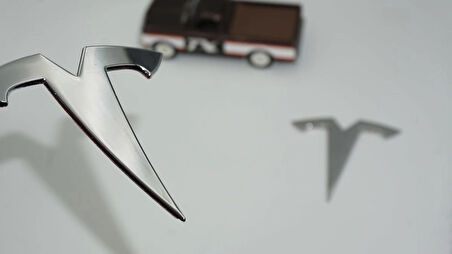 DK Tuning Tesla Model Y Logo Krom Metal Rozet Amblem Arma Seti