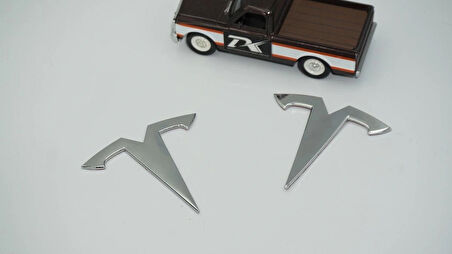 DK Tuning Tesla Model 3 S X Logo Krom Metal Rozet Amblem Arma Seti