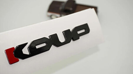 DK Tuning Kia Koup Kırmızı Siyah Bagaj Logo Arma Amblem