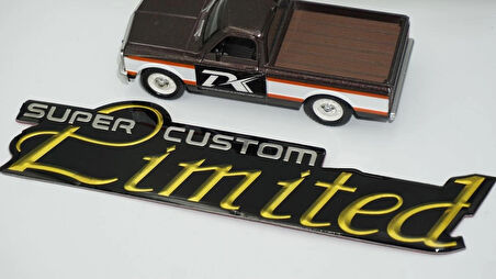 DK Tuning Süper Custom Limited Body Plaka 3M Metal Logo Arma