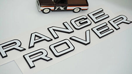 DK Tuning Range Rover Kaput Ve Bagaj Siyah Beyaz Yazı Logo Arma