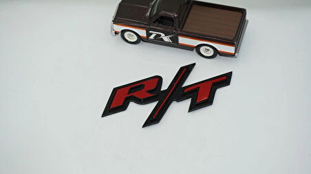 DK Tuning Challenger R/T Kırmızı Siyah Logo Arma Dodge ile Uyumlu