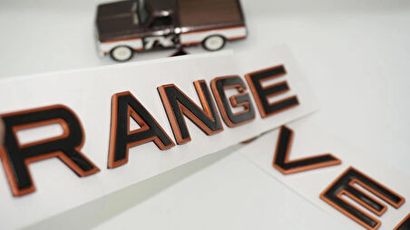 DK Tuning Range Rover Kaput Ve Bagaj Bronz Siyah Yazı Logo Arma