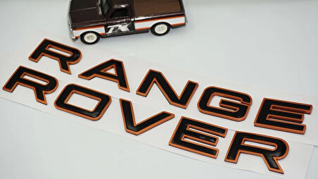 DK Tuning Range Rover Kaput Ve Bagaj Bronz Siyah Yazı Logo Arma