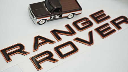 DK Tuning Range Rover Kaput Ve Bagaj Bronz Siyah Yazı Logo Arma