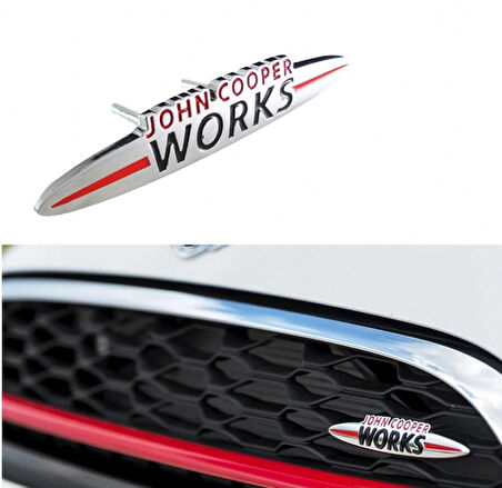 DK Tuning Mini John Cooper Works Ön Panjur 9cm Metal Logo Arma