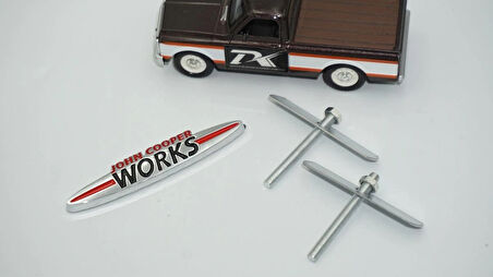 DK Tuning Mini John Cooper Works Ön Panjur 9cm Metal Logo Arma