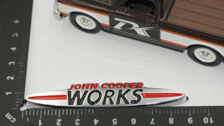 DK Tuning Mini John Cooper Works Bagaj 9cm Metal Logo Arma