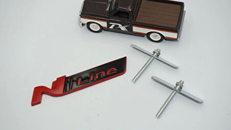 DK Tuning Hyundai N Line Ön Panjur Kırmızı Metal Logo Amblem Arma