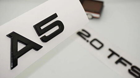 DK Tuning Audi A5 2.0 TFSi Parlak Siyah ABS Bagaj Yazı Logo Arma