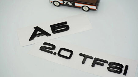 DK Tuning Audi A5 2.0 TFSi Parlak Siyah ABS Bagaj Yazı Logo Arma
