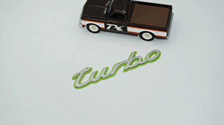 DK Tuning Porsche Turbo Yeşil Gri ABS Yazı Logo Arma