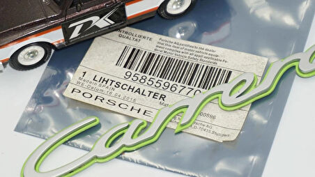 DK Tuning Porsche Carrera Yeşil Gri ABS Yazı Logo Arma