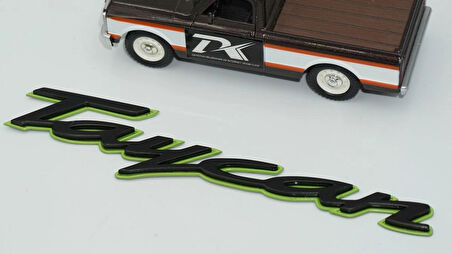 DK Tuning Porsche Taycan Yeşil Siyah ABS Yazı Logo Arma