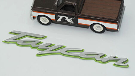 DK Tuning Porsche Taycan Yeşil Gri ABS Yazı Logo Arma