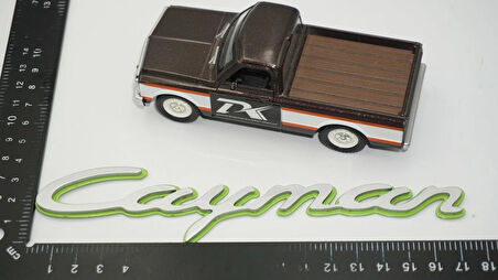 DK Tuning Porsche Cayman Yeşil Gri ABS Yazı Logo Arma