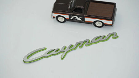 DK Tuning Porsche Cayman Yeşil Gri ABS Yazı Logo Arma