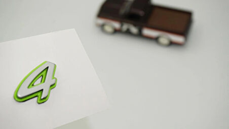 DK Tuning Porsche 4 Green Yeşil Gri ABS Yazı Logo Arma