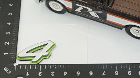 DK Tuning Porsche 4 Green Yeşil Gri ABS Yazı Logo Arma