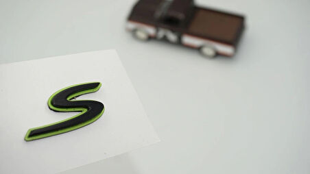 DK Tuning Porsche S Green Black Yeşil Siyah ABS Yazı Logo Arma