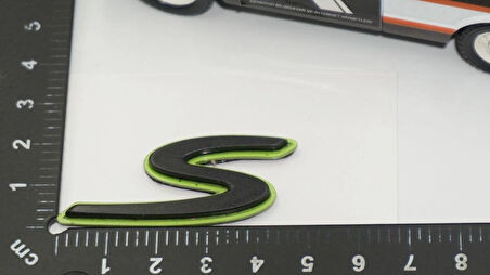 DK Tuning Porsche S Green Black Yeşil Siyah ABS Yazı Logo Arma