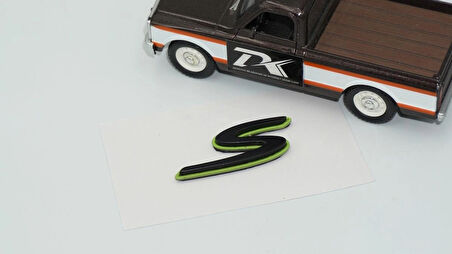 DK Tuning Porsche S Green Black Yeşil Siyah ABS Yazı Logo Arma