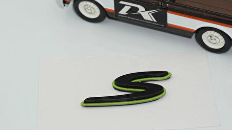 DK Tuning Porsche S Green Black Yeşil Siyah ABS Yazı Logo Arma