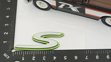 DK Tuning Porsche S Green Yeşil Gri ABS Yazı Logo Arma