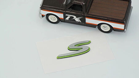 DK Tuning Porsche S Green Yeşil Gri ABS Yazı Logo Arma