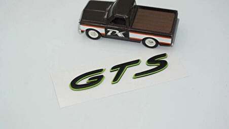DK Tuning Porsche GTS Green Black Yeşil Siyah ABS Yazı Logo Arma