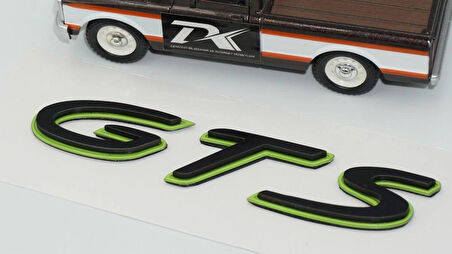DK Tuning Porsche GTS Green Black Yeşil Siyah ABS Yazı Logo Arma