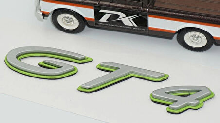 DK Tuning Porsche GT4 Green Yeşil Gri ABS Yazı Logo Arma