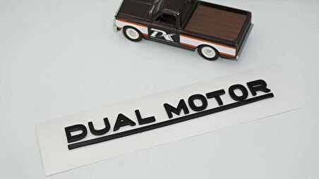 DK Tuning Tesla Dual Motor Bagaj Siyah Yazı Logo Arma