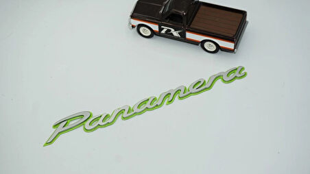 DK Tuning Porsche Panamera Yeşil Gri ABS Yazı Logo Arma