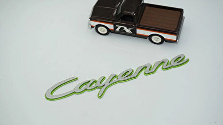 DK Tuning Porsche Cayenne Yeşil Gri ABS Yazı Logo Arma