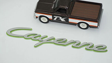 DK Tuning Porsche Cayenne Yeşil Gri ABS Yazı Logo Arma