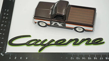 DK Tuning Porsche Cayenne Yeşil Siyah ABS Yazı Logo Arma