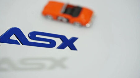 DK Tuning ASX Bagaj Mavi ABS 3M Yazı Logo Mitsubishi İle Uyumlu