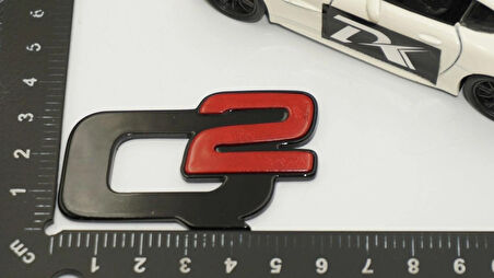 DK Tuning Alfa Romeo Q2 Kırmızı Siyah Bagaj Logo Arma