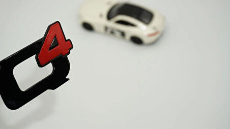 DK Tuning Alfa Romeo Q4 Kırmızı Siyah Bagaj Logo Arma