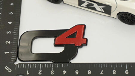 DK Tuning Alfa Romeo Q4 Kırmızı Siyah Bagaj Logo Arma