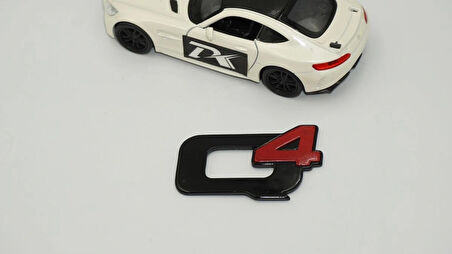 DK Tuning Alfa Romeo Q4 Kırmızı Siyah Bagaj Logo Arma