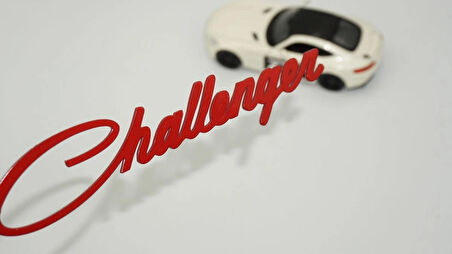 DK Tuning Dodge Challenger Bagaj Kırmızı Yazı Logo Arma