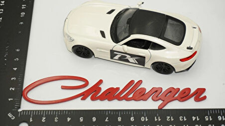 DK Tuning Dodge Challenger Bagaj Kırmızı Yazı Logo Arma