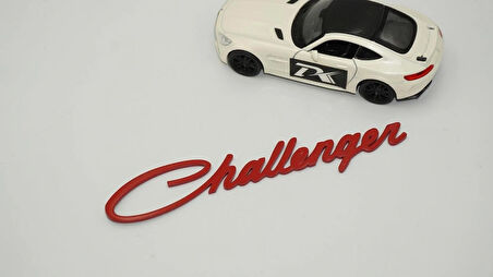 DK Tuning Dodge Challenger Bagaj Kırmızı Yazı Logo Arma