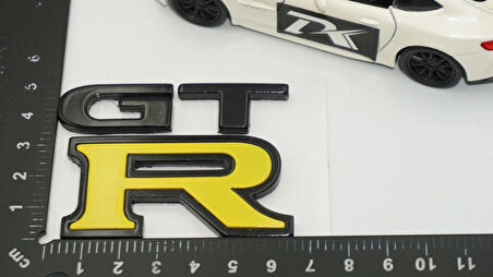 DK Tuning Nissan GTR Bagaj Sarı Siyah Logo Amblem Arma