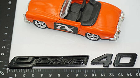 DK Tuning eDrive 40 Bagaj Siyah Yeni Nesil Yazı Logo Bmw İle Uyumlu